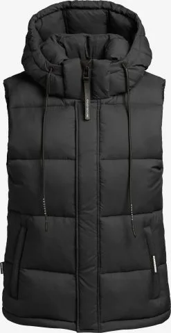 Khujo Bodywarmers Bodywarmer Eden Dames Zwart