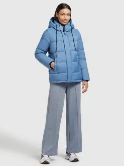 Khujo Winterjassen Winterjas Evona Dames Hemelsblauw -Aanbiedingen Khujo Winkel 82755d27e84ef9f1cf08ab1d88983a8a