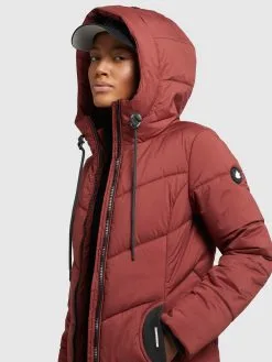 Khujo Tussenmantels Tussenmantel Aribay Dames Roestrood -Aanbiedingen Khujo Winkel 834eeea42530509a149d302c10099e22