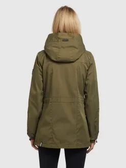 Khujo Parkas Tussenparka ELST Dames Olijfgroen -Aanbiedingen Khujo Winkel 84abc1d2f566480f2fdec9821c2594a5