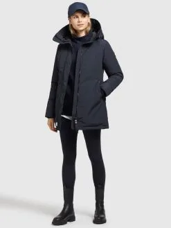 Khujo Winterjassen Winterjas Kanda 2 Dames Navy -Aanbiedingen Khujo Winkel 8576d8dcf24767f83829f4ef677527a3