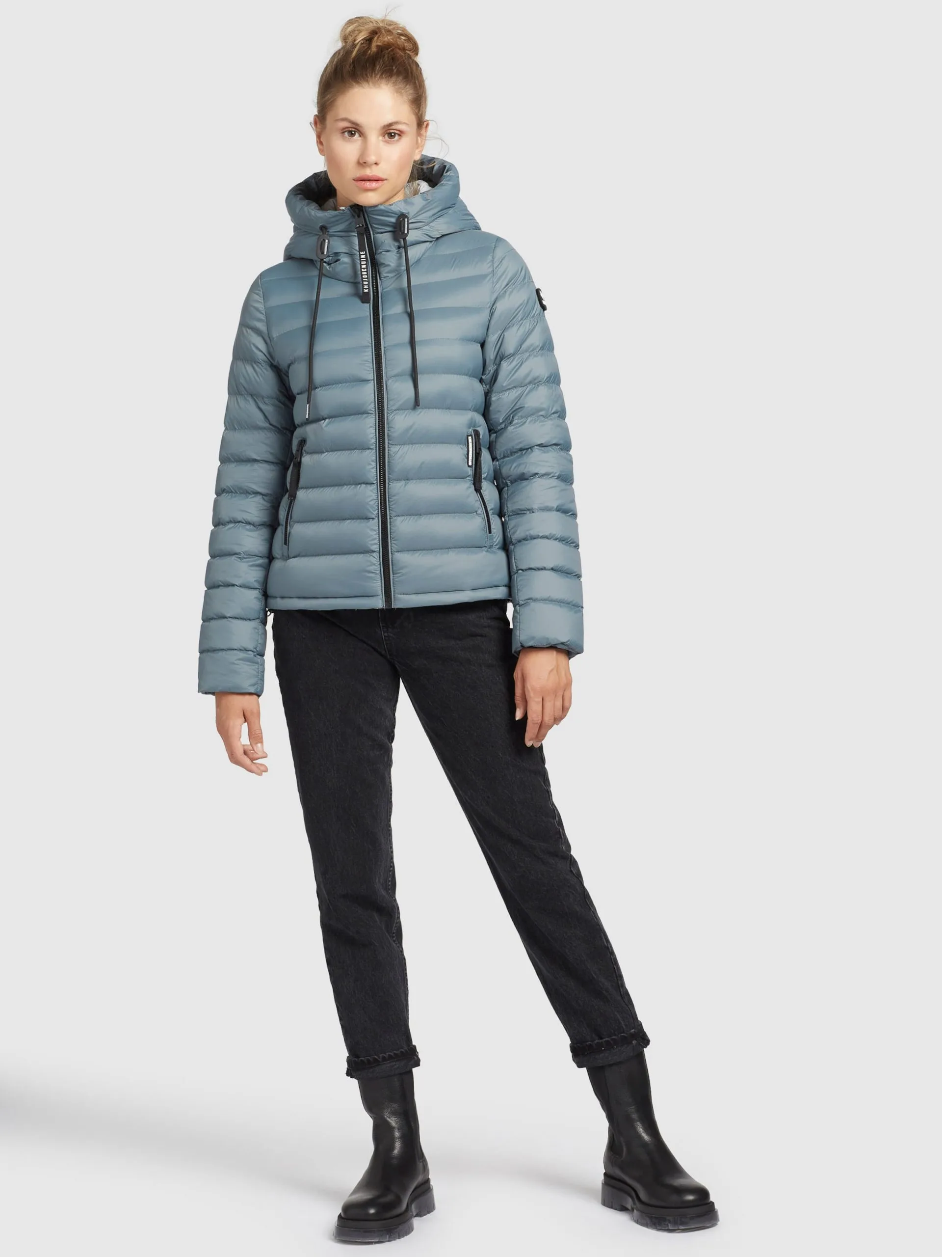 Khujo Tussenjassen Tussenjas Lovina Dames Duifblauw 2 Khujo Tussenjassen Tussenjas Lovina Dames Duifblauw - Afbeelding 2