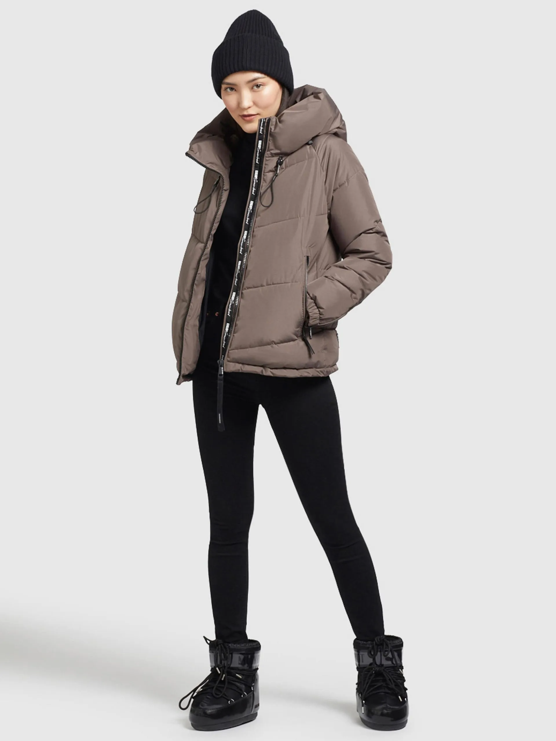 Khujo Winterjassen Winterjas Esila Dames Mokka 2 Khujo Winterjassen Winterjas Esila Dames Mokka - Afbeelding 2