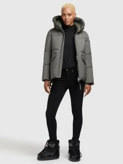 Khujo Winterjassen Winterjas Japura 2 Dames Kaki -Aanbiedingen Khujo Winkel 86956527b954a0dcb6d38f602e424de0