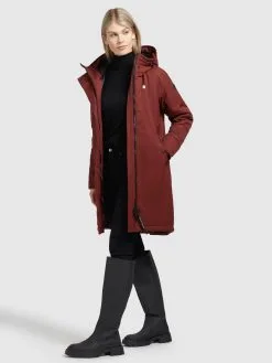 Khujo Parkas Tussenparka Dames Roestrood -Aanbiedingen Khujo Winkel 88c7a010b382917fe939d8c4a0207619