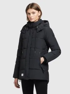 Khujo Winterjassen Winterjas Eunice Dames Zwart -Aanbiedingen Khujo Winkel 8932686814d8763e76f20ebfe671ef88