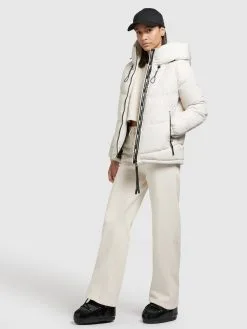 Khujo Winterjassen Winterjas Esila 3 Dames Natuurwit -Aanbiedingen Khujo Winkel 89a2aaa9a21f94a75db9525aab5537c7