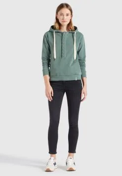 Khujo Hoodies Sweatshirt Keiki Dames Jade Groen -Aanbiedingen Khujo Winkel 8a9c6626c0c587fc02b4cfe16f466358