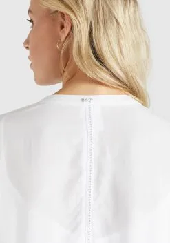 Khujo Blousejurken Blousejurk Crepes Dames Wit -Aanbiedingen Khujo Winkel 8bb8d9c6ded3ba2040388480d21ec93c