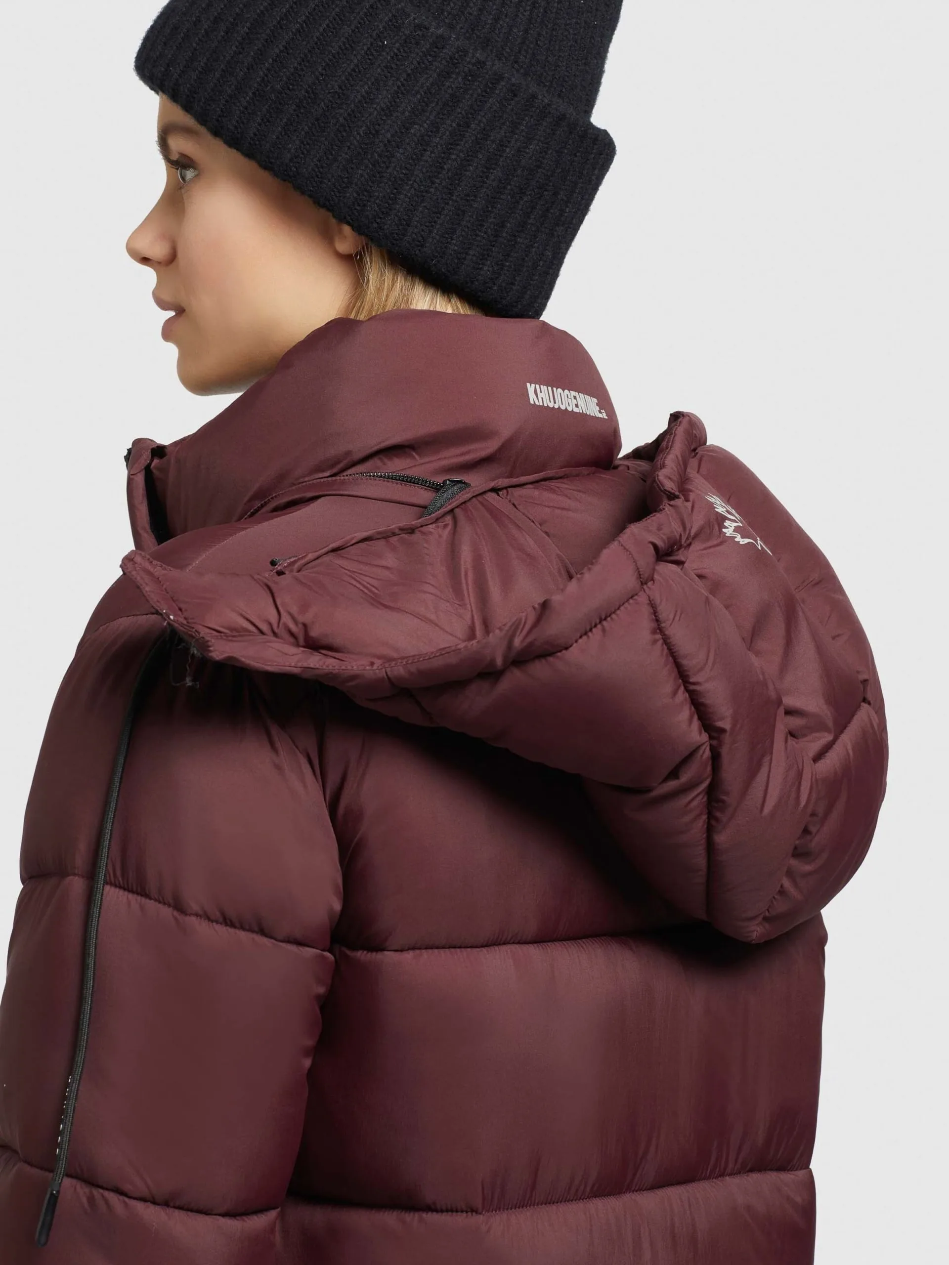 Khujo Wintermantels Wintermantel Julina Dames Donkerrood 8 Khujo Wintermantels Wintermantel Julina Dames Donkerrood - Afbeelding 8