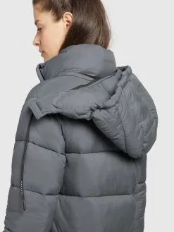 Khujo Wintermantels Wintermantel Julina Dames Donkergrijs -Aanbiedingen Khujo Winkel 9113f6aa5ee73f48be479f0fecd02272