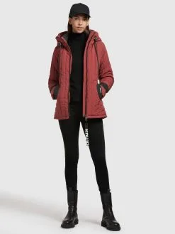 Khujo Winterjassen Winterjas Tweety Dames Roestrood -Aanbiedingen Khujo Winkel 9384eb1881d71703e8f111b601cbb8d6