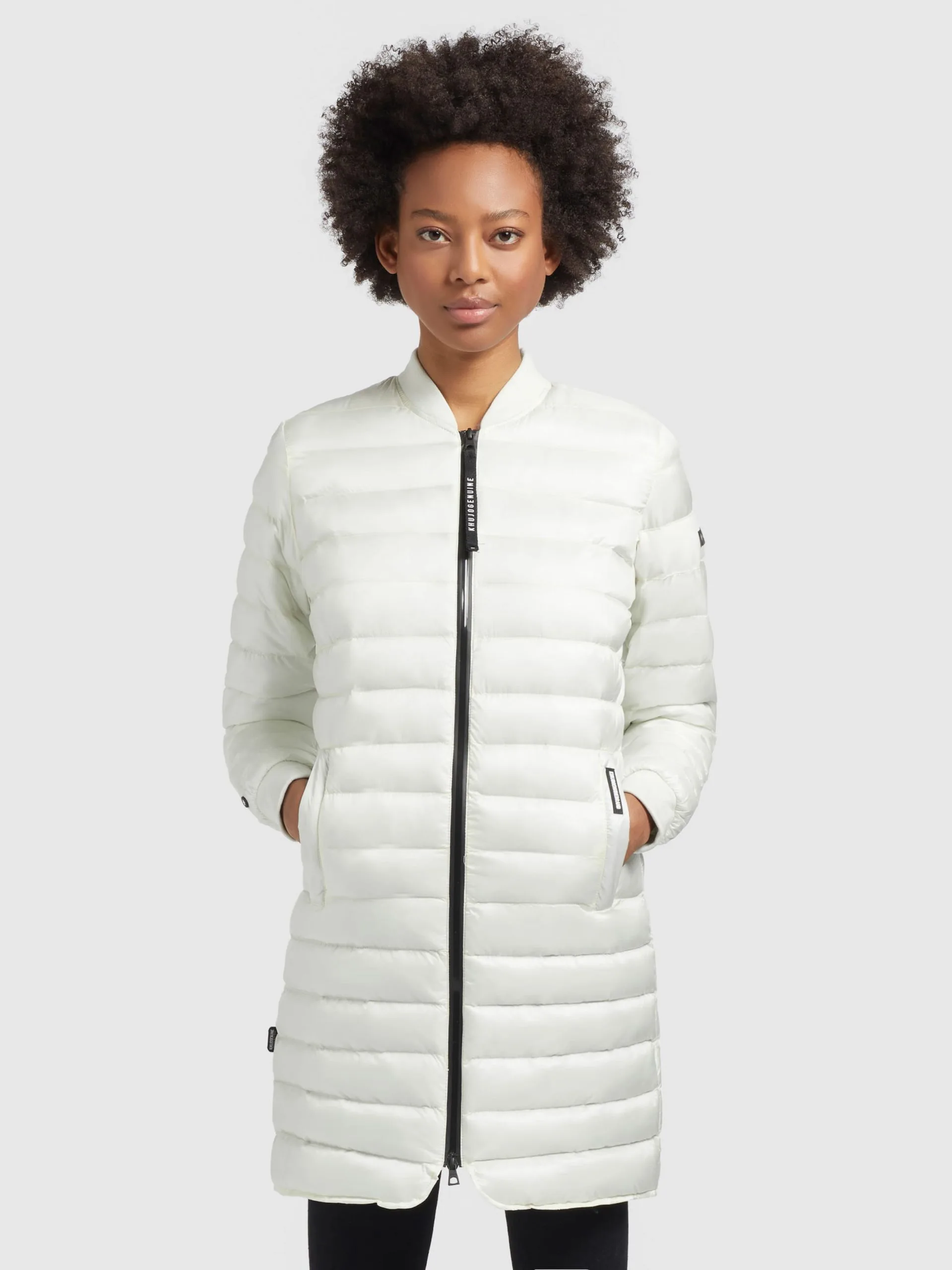 Khujo Winterjassen Winterjas Greta Dames Wit 2 Khujo Winterjassen Winterjas Greta Dames Wit - Afbeelding 2