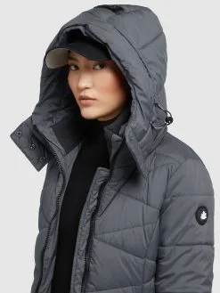 Khujo Tussenmantels Tussenmantel Fitt Light Dames Donkergrijs -Aanbiedingen Khujo Winkel 959775e15a869d9e0a85823ab0496e27