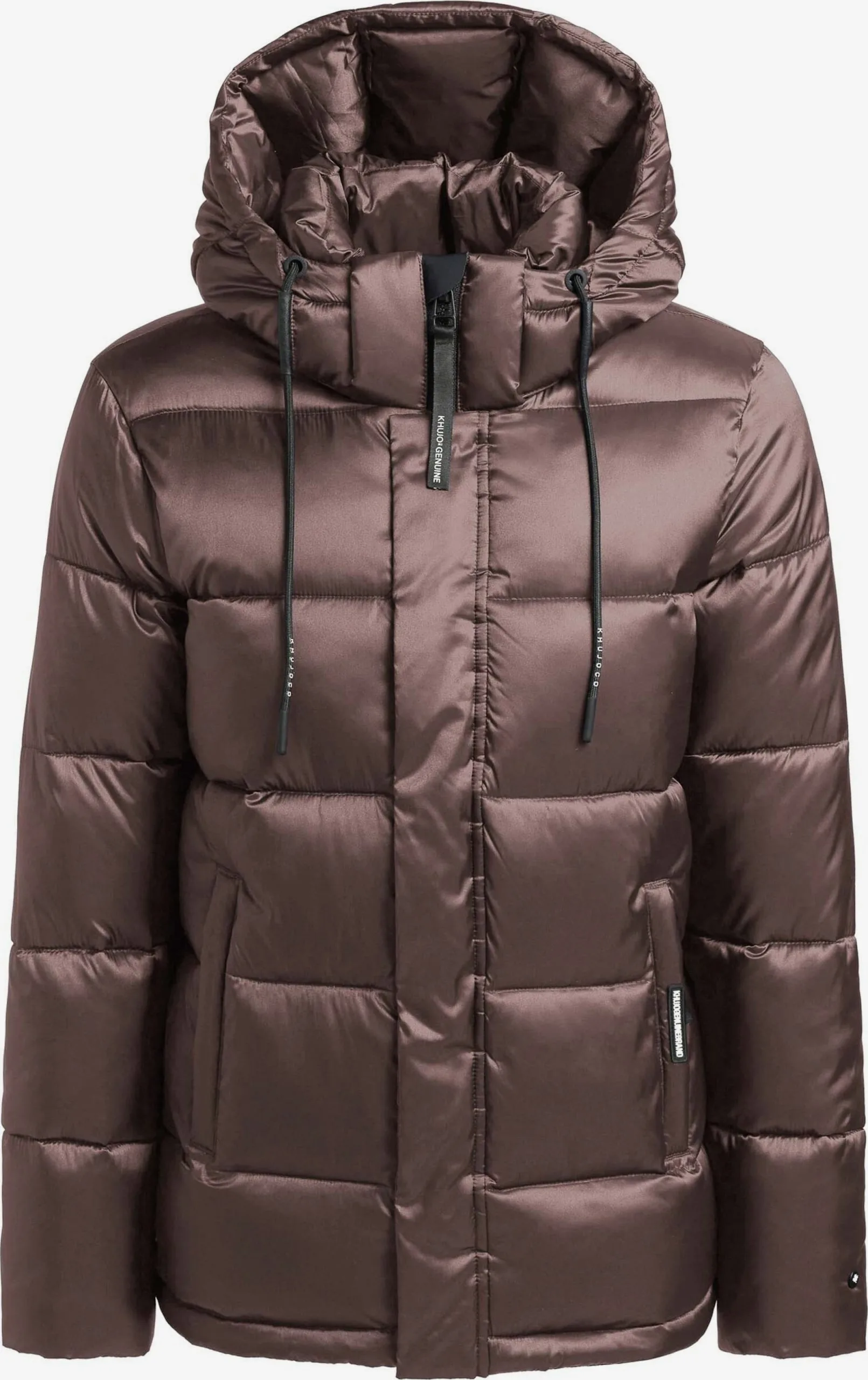 Khujo Winterjassen Winterjas Evona Dames Taupe 1 Khujo Winterjassen Winterjas Evona Dames Taupe