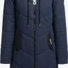 Khujo Winterjassen Winterjas Aribay Dames Navy