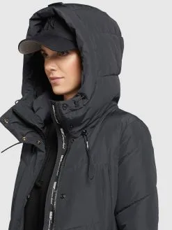 Khujo Wintermantels Wintermantel Elvita Dames Donkerblauw -Aanbiedingen Khujo Winkel 9a7039179493ac8ea0e813e93641d192