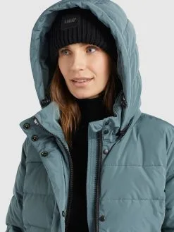 Khujo Wintermantels Wintermantel Delinas Dames Pastelblauw -Aanbiedingen Khujo Winkel 9ac73aef102fee420cb23b2cb53206d5