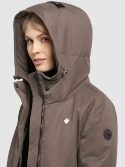 Khujo Parkas Tussenparka LARIA Dames Bruin -Aanbiedingen Khujo Winkel 9bf7f3a6b15477c86c0d21c261f60381