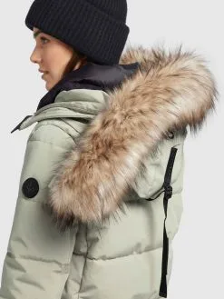 Khujo Wintermantels Wintermantel Cloren Dames Mintgroen -Aanbiedingen Khujo Winkel 9c06cf5ab43fd746f6c09db5b9d20bce