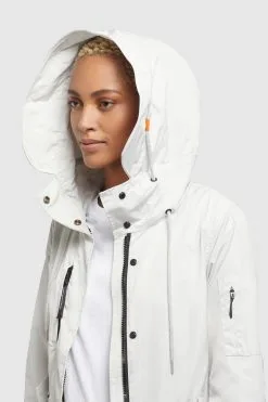 Khujo Parkas Tussenparka Dayes Dames Offwhite -Aanbiedingen Khujo Winkel 9d3326badbbc80588bd25562b90656f4