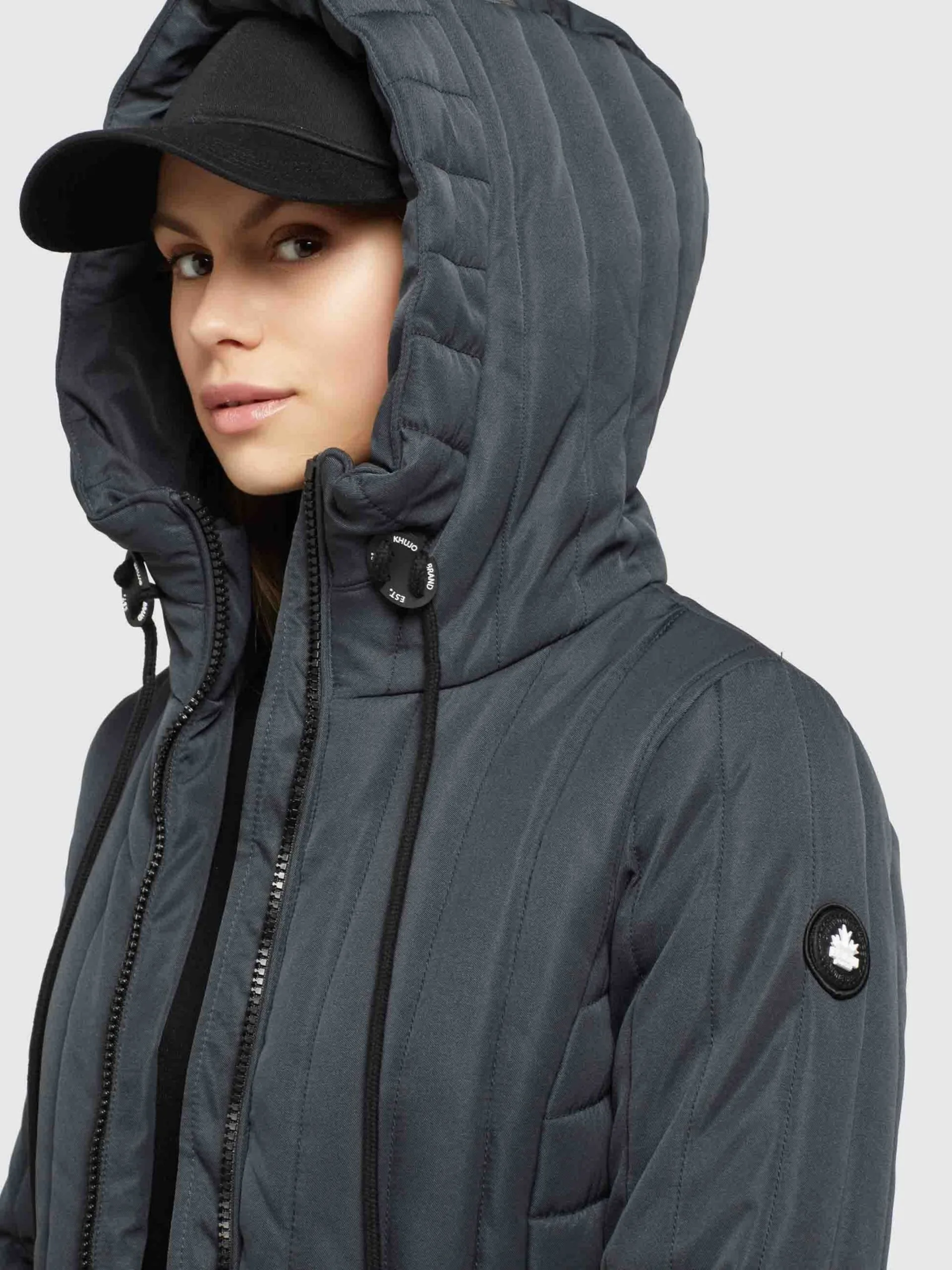 Khujo Winterjassen Winterjas TWEETY PRIME6 STRUCTURED Dames Blauw 6 Khujo Winterjassen Winterjas TWEETY PRIME6 STRUCTURED Dames Blauw - Afbeelding 6