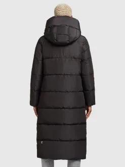 Khujo Wintermantels Wintermantel Soulani Dames Zwart -Aanbiedingen Khujo Winkel 9e85b09cdc77b12b21faf50381b40043