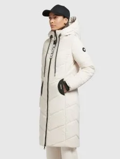 Khujo Wintermantels Wintermantel Aribay 3 Dames Offwhite -Aanbiedingen Khujo Winkel 9f106ca338701f04084504a882d8e428