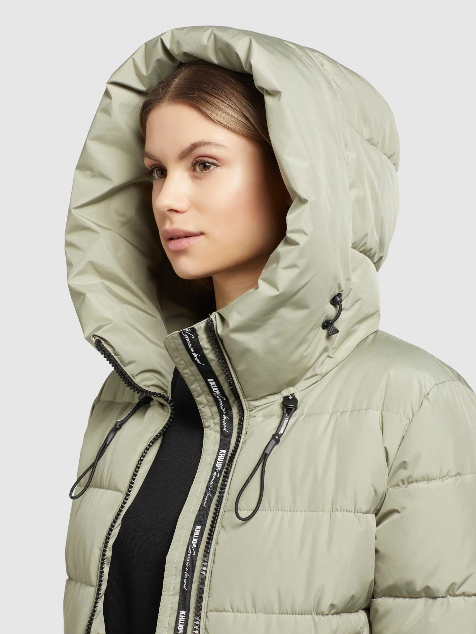 Khujo Wintermantels Wintermantel Jilias 3 Dames Olijfgroen 9 Khujo Wintermantels Wintermantel Jilias 3 Dames Olijfgroen - Afbeelding 9