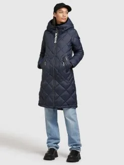 Khujo Tussenmantels Tussenmantel Zarita Dames Donkerblauw -Aanbiedingen Khujo Winkel a22abfa80c8043752940ac40268f44d7