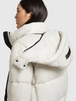 Khujo Wintermantels Wintermantel Melona Dames Parelwit -Aanbiedingen Khujo Winkel a5de284b61a7e7444f0d5a350d71a195