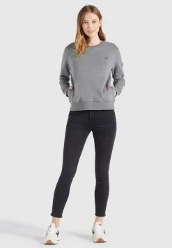 Khujo Sweatshirts Sweatshirt Lisel Dames Grijs -Aanbiedingen Khujo Winkel a7607531e3249cc663e6dfb61e283fb1