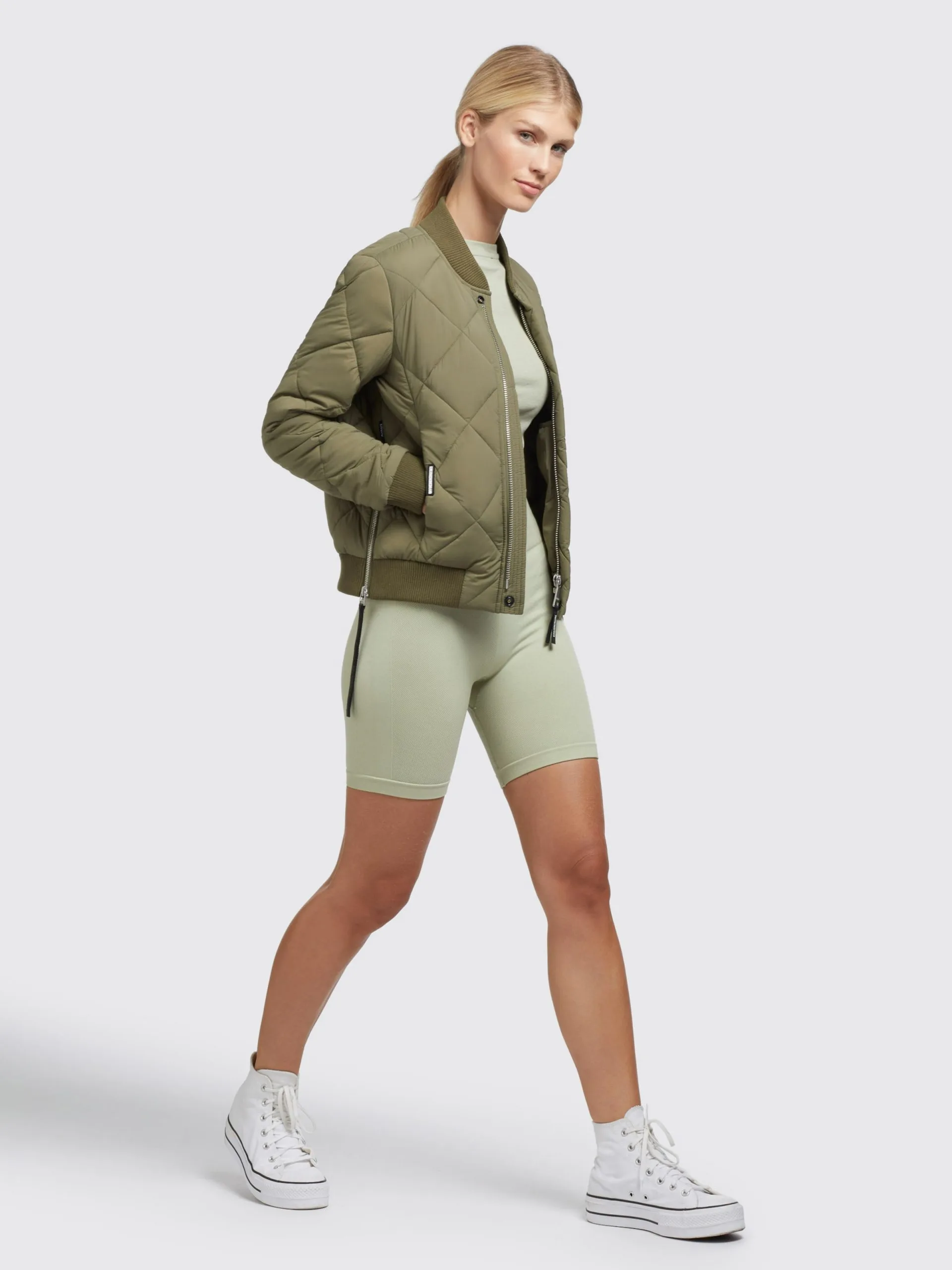 Khujo Tussenjassen Tussenjas Leona Dames Olijfgroen 6 Khujo Tussenjassen Tussenjas Leona Dames Olijfgroen - Afbeelding 6