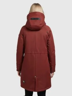 Khujo Parkas Tussenparka Dames Roestrood -Aanbiedingen Khujo Winkel aae34fa000e1719f6ff3d7ed57fc74ac