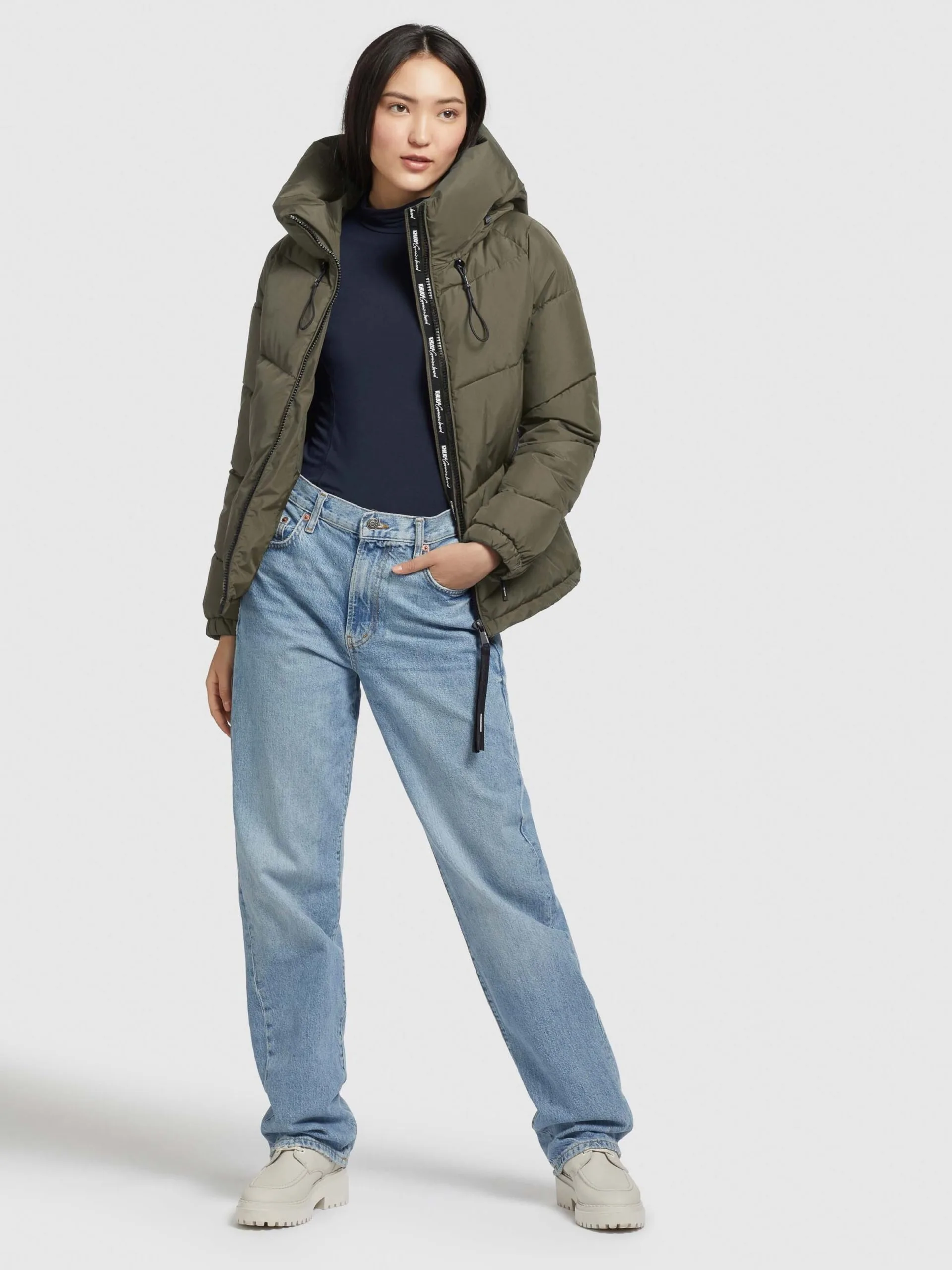 Khujo Winterjassen Winterjas Esila Dames Kaki 6 Khujo Winterjassen Winterjas Esila Dames Kaki - Afbeelding 6