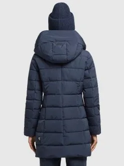 Khujo Korte Mantels Wintermantel Floyt Dames Donkerblauw -Aanbiedingen Khujo Winkel ad476aff2bdeb4ab320d7394fd3d6330