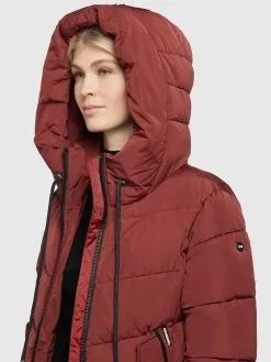 Khujo Tussenmantels Tussenmantel Klayd Dames Donkerrood -Aanbiedingen Khujo Winkel af1567461f2f2ed4946235a867e53a06