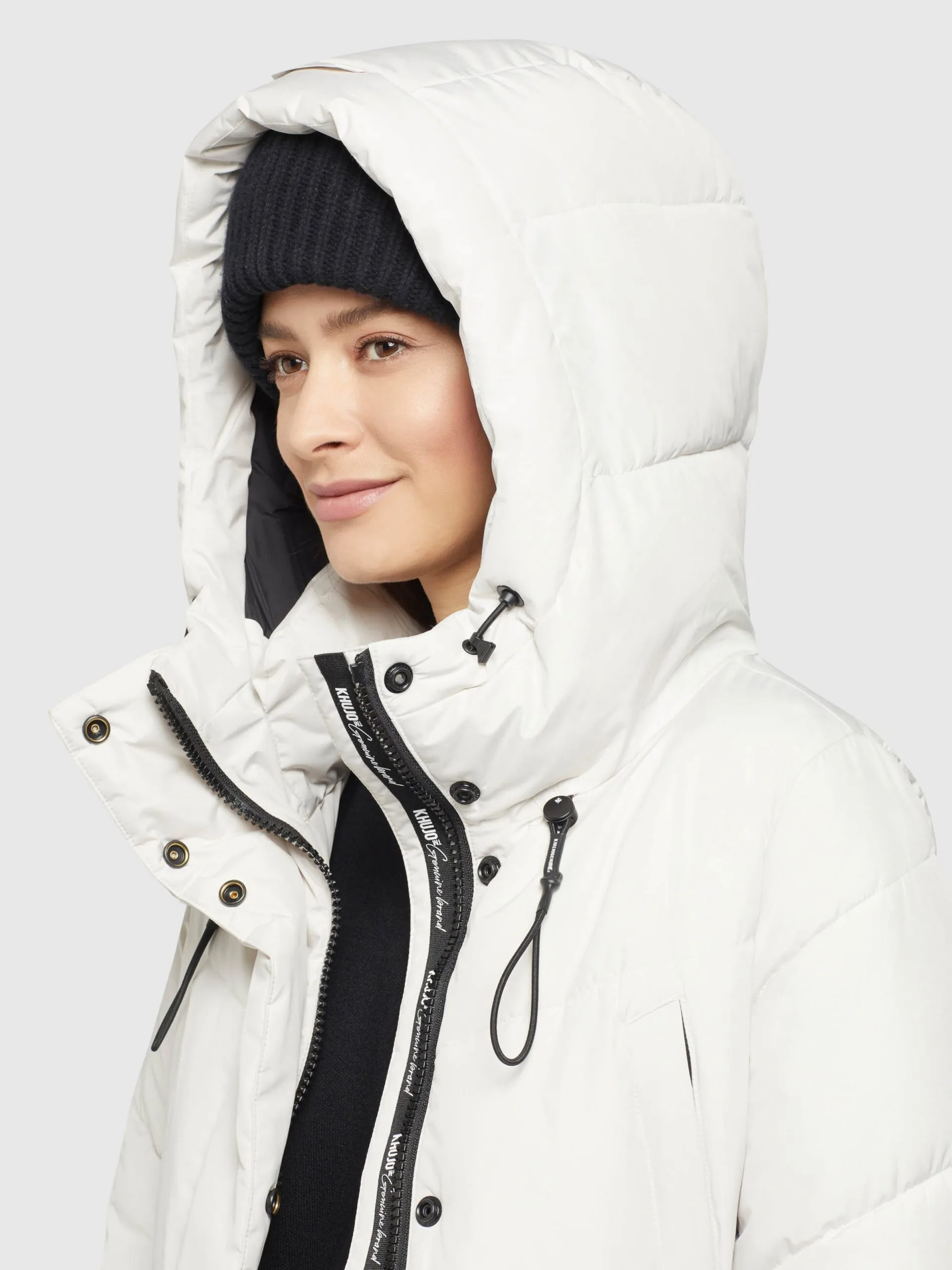 Khujo Wintermantels Wintermantel Elvita Dames Offwhite 7 Khujo Wintermantels Wintermantel Elvita Dames Offwhite - Afbeelding 7