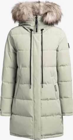 Khujo Wintermantels Wintermantel Cloren Dames Mintgroen