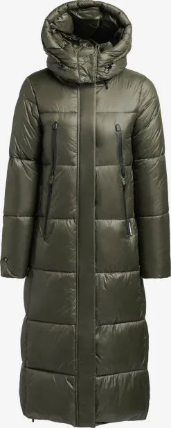 Khujo Wintermantels Wintermantel Melona Dames Kaki