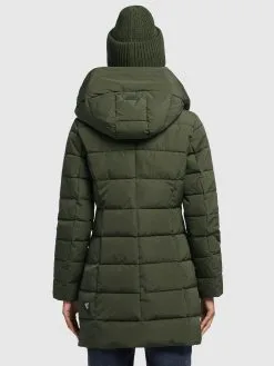 Khujo Korte Mantels Wintermantel Floyt Dames Olijfgroen -Aanbiedingen Khujo Winkel b722d50bd1615e547b33330359de0848