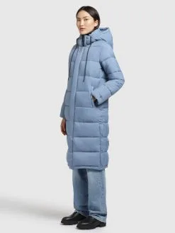 Khujo Wintermantels Wintermantel Julina Dames Lichtblauw -Aanbiedingen Khujo Winkel b87132c8438006167888792e50275165