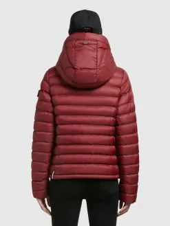 Khujo Winterjassen Winterjas Lona Shine Dames Roestrood -Aanbiedingen Khujo Winkel b8b299b3135b28665cdbb3ae9313af7b