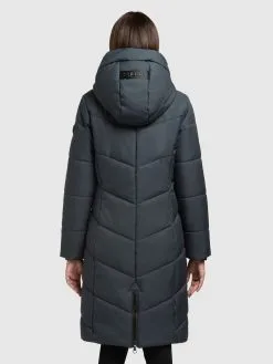 Khujo Wintermantels Wintermantel Aribay Dames Nachtblauw -Aanbiedingen Khujo Winkel b8f7babfd02710fd65013b44d764160b