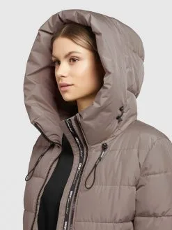 Khujo Wintermantels Wintermantel Jilias 3 Dames Bruin -Aanbiedingen Khujo Winkel c02790f0b1aa502478206d4622c60c88