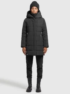 Khujo Korte Mantels Wintermantel Floyt Dames Zwart -Aanbiedingen Khujo Winkel c417875a20caf46f4bab215cf26ccb29