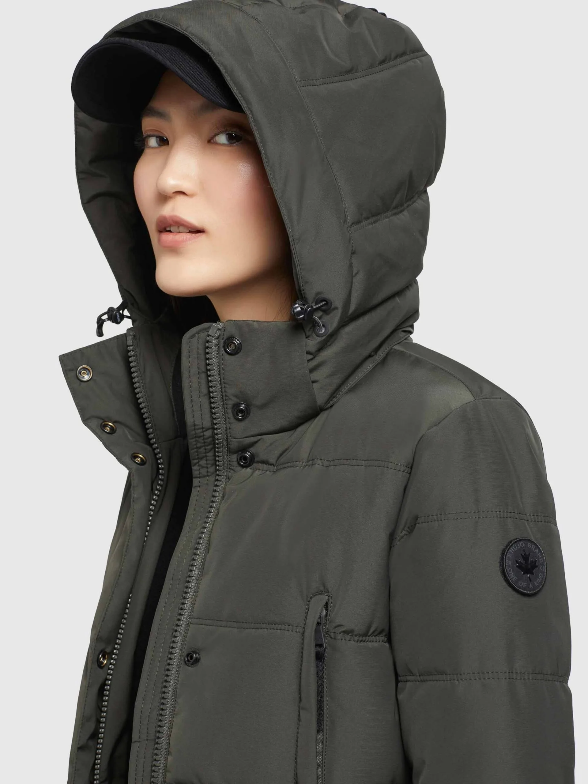 Khujo Wintermantels Wintermantel Kleo Dames Donkergroen 7 Khujo Wintermantels Wintermantel Kleo Dames Donkergroen - Afbeelding 7