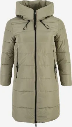 Khujo Wintermantels Wintermantel Jilias 3 Dames Olijfgroen