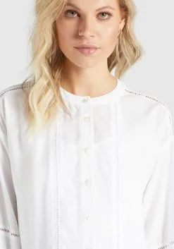 Khujo Blousejurken Blousejurk Crepes Dames Wit -Aanbiedingen Khujo Winkel c6f6782bb458d8ecf0814adc149337d3