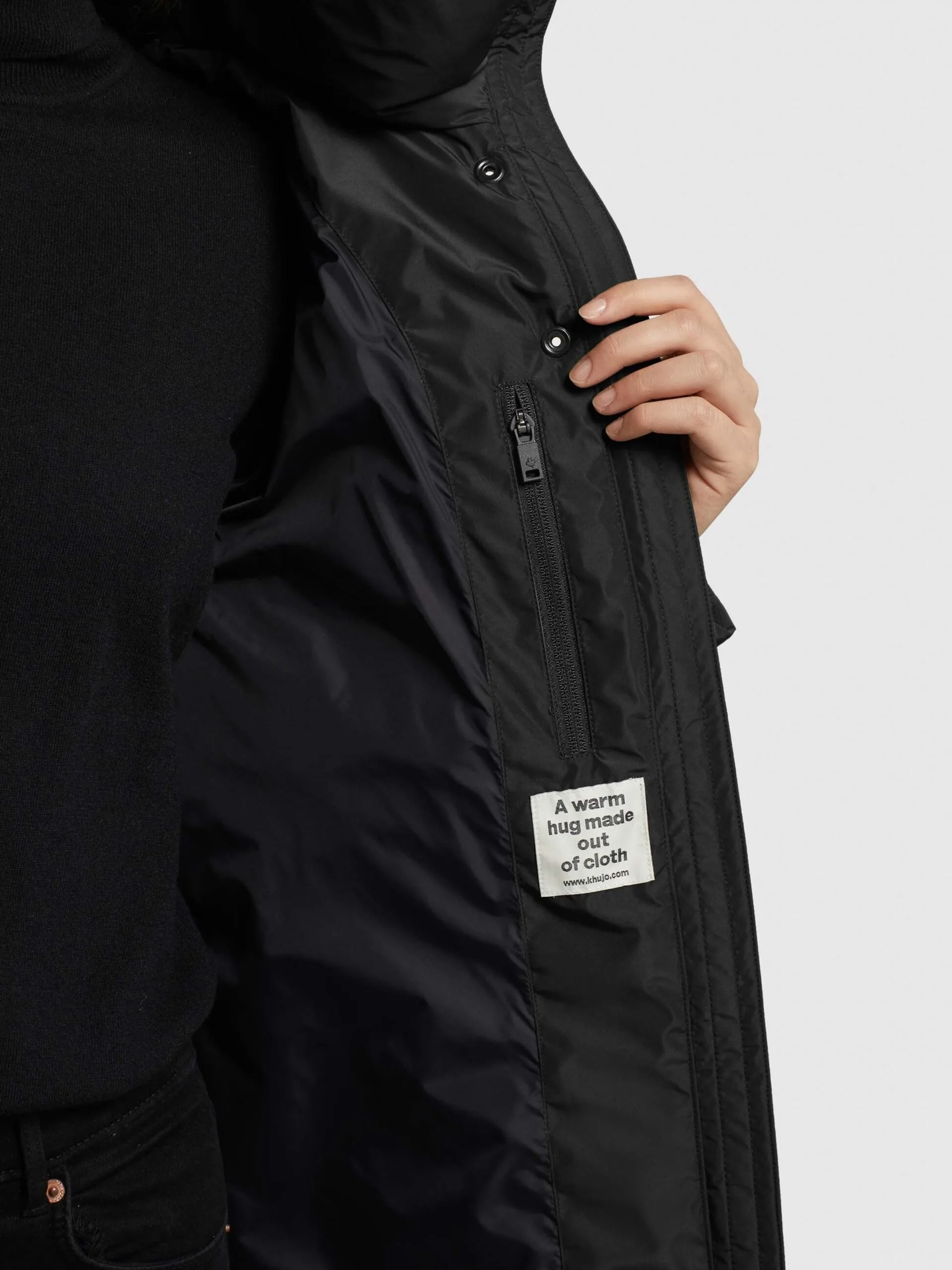 Khujo Winterjassen Winterjas Jordis 4 Dames Zwart 8 Khujo Winterjassen Winterjas Jordis 4 Dames Zwart - Afbeelding 8